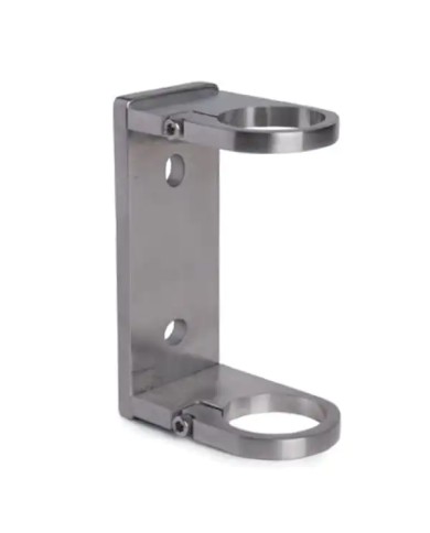 Ancoraggio Laterale INOX a Parete per Tubo Ø 42,4 X 2 mm Passante | AISI316 Satinato