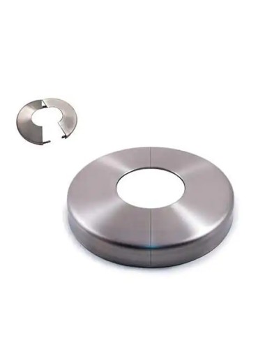 Copriflangia Apribile per Tubo Ø 42,4 mm Foro Ø 43 mm | Inox AIS304 Satinato
