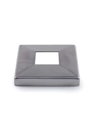 Copriflangia per Scatolato 40x40 mm Foro 41x41 mm Esterno 105x105x15 mm | Inox AIS304 Satinato