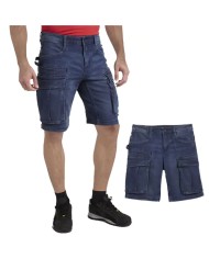 Pantaloncini da Lavoro Jeans DIADORA 702.177655 STONE CARGO Stretch con Tasche laterali