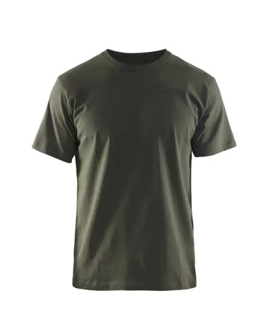 Maglietta da Lavoro BLAKLADER 3525 VERDE OLIVA 100% COTONE JERSEY 352510424500