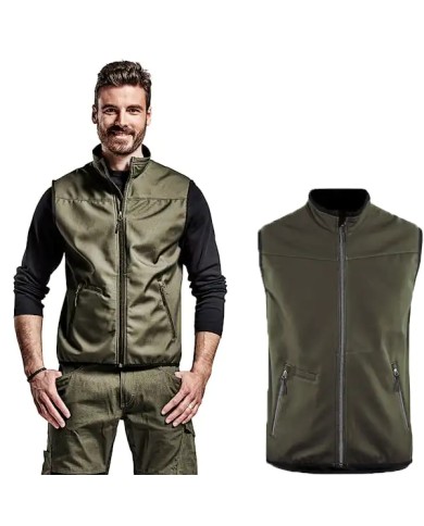 BLAKLADER 3850 Giacca da Lavoro Softshell Leggera GILET Verde Oliva - 385025164599