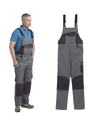 Salopette da Lavoro DIADORA BIB OVERALL POLY Grigio Ferro - 702.161755