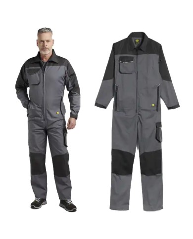 Tuta da Lavoro Completa DIADORA COVERALL POLY Grigio Acciaio - 702.161756 C.75070