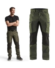 Pantalone da Lavoro BLAKLADER 1459 Estivo STRETCH 145918454699 | VERDE - NERO