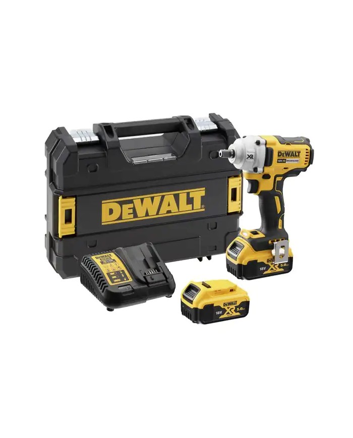 DeWALT DCF894P2-QW | Avvitatore a Impulsi con Coppia Elevata 1/2, 450 Nm, 18V XR, 2x 5Ah, Valigetta TSTAK