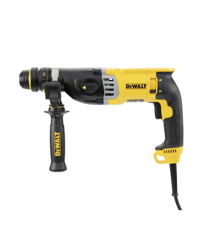 DeWALT D25144K-QS | Tassellatore SDS-PLUS in Linea 900 Watt, 3J, 3 Modalità, Doppio Mandrino attacco Rapido