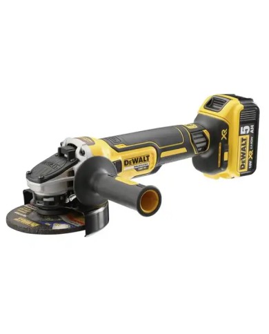 DeWALT DCG405P2-QW | Smerigliatrice Angolare a Batteria Brushless, 125 mm, 18V XR, 2X 5Ah, Valigetta TSTAK