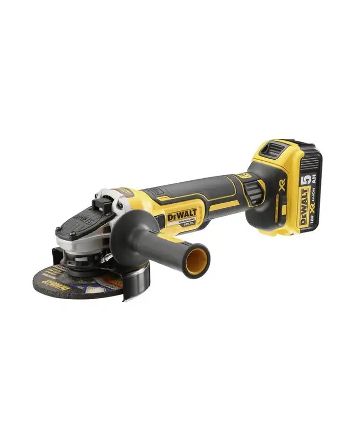DeWALT DCG405P2-QW | Smerigliatrice Angolare a Batteria Brushless, 125 mm, 18V XR, 2X 5Ah, Valigetta TSTAK