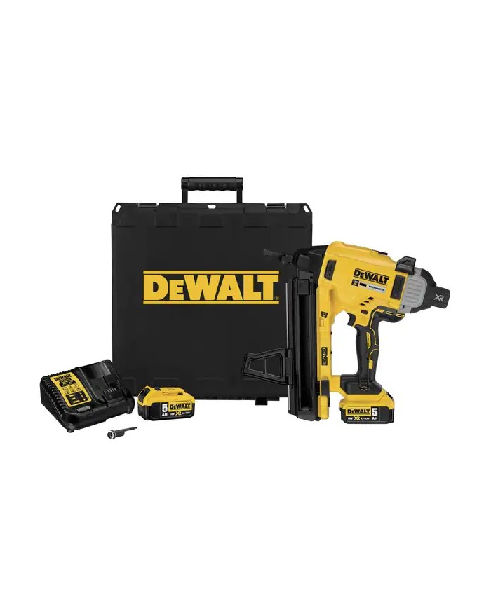 DeWALT DCN890P2-QW | Sparachiodi a Batteria per Cemento e Ferro, 18V XR, 2x 5Ah, Valigetta TSTAK