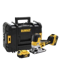 DeWALT DCS335P2-QW | Seghetto Alternativo a Batteria con Impugnatura sul Corpo, 18V XR, 2X 5Ah, Valigetta TSTAK