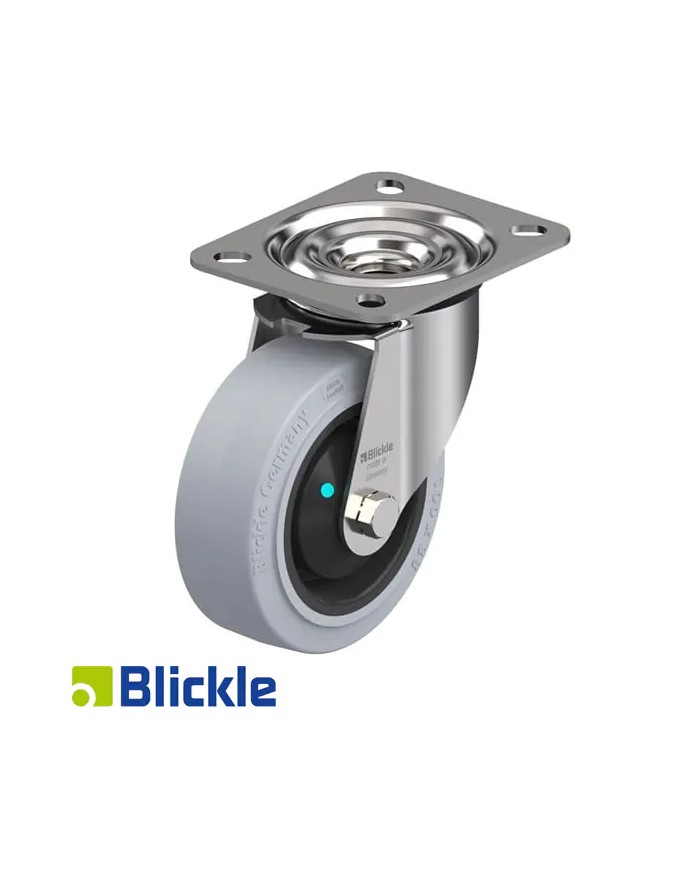 Ruote INOX per Carrelli PORTATA 100KG Ø 100x32 mm