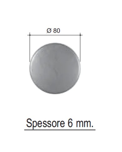 Piastra Ferro Tonda senza fori %%page%% | Commerciale Bosio