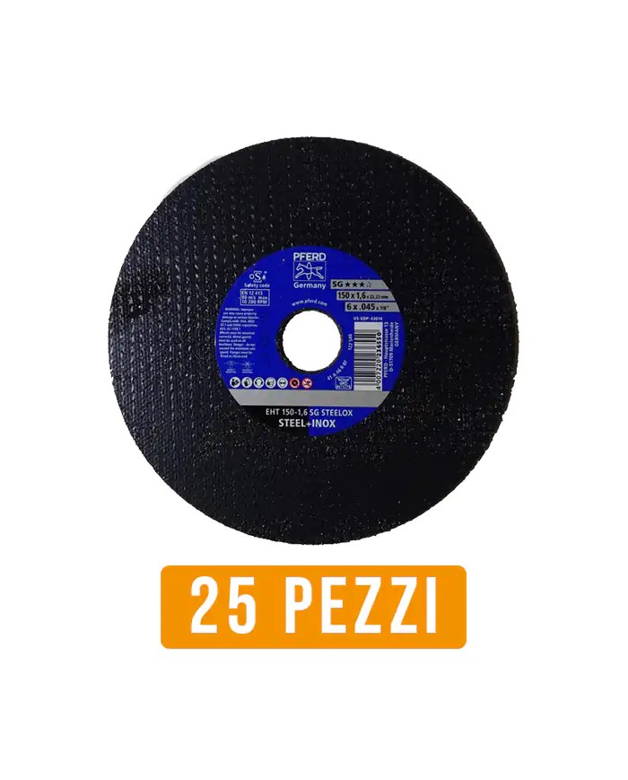 Disco Taglio Ferro 150 mm PFERD SG | Commerciale Bosio