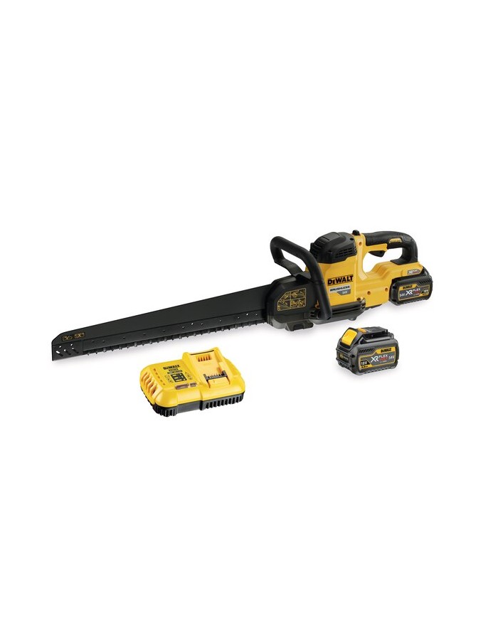 DeWALT DCS398T2-QW Sega Alligator Poroton Legno Gasbeton, 54V FlexVolt, 2 Batterie 6Ah, Lama Inclusa