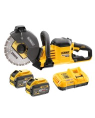 DeWALT DCS691X2-QW Troncatore Dischi Diamantati, 54V FlexVolt, 2 BATTERIE 9AH, Lama Inclusa