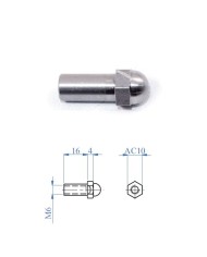 Dado cieco prolungato in Acciaio INOX M.6 mm DESTRO | AISI 316