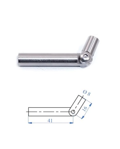 Snodo Filettato M.6 Accessorio per funi in acciaio inox | AISI 303
