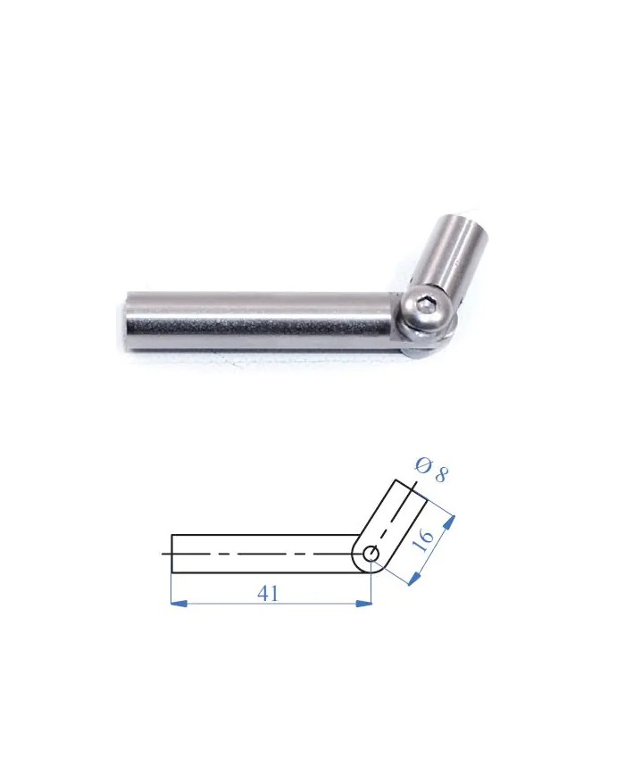 Snodo Filettato M.6 Accessorio per funi in acciaio inox | AISI 303