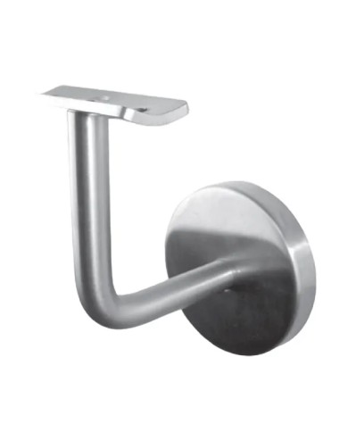 Reggicorrimano a Muro FISSO con COPRIFLANGIA - Sella per Tubo 33.7 - 42.4 | AISI 304 Satinato