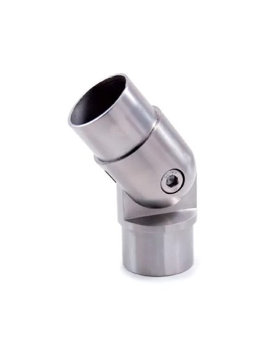 Giunzione Acciaio INOX SNODATA per TUBO Ø 42,4 x 2 mm | AISI 304 Satinato