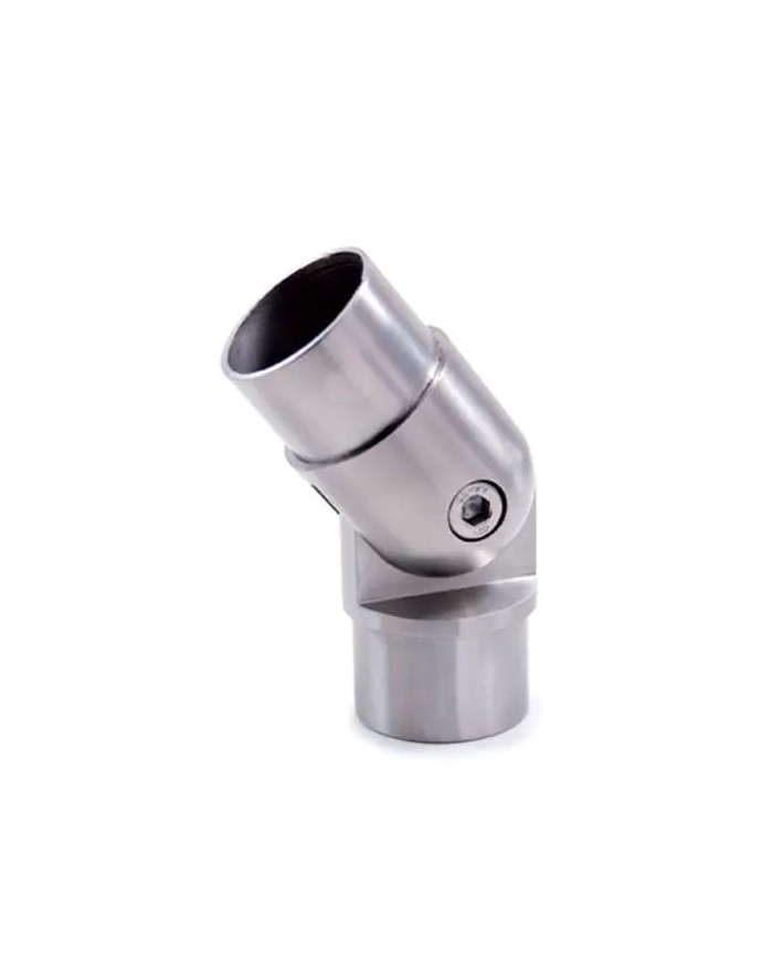 Giunzione Acciaio INOX SNODATA per TUBO Ø 42,4 x 2 mm | AISI 304 Satinato