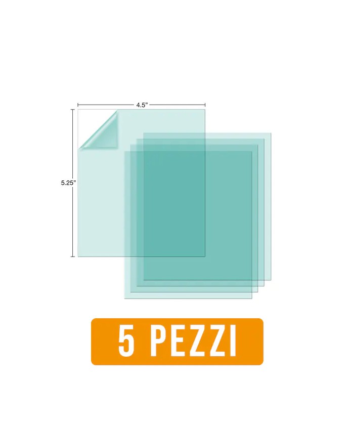 Lente esterna di ricambio per maschera saldatura Lincoln VIKING™ 2450/3350 - 5 PZ | KP2898-1