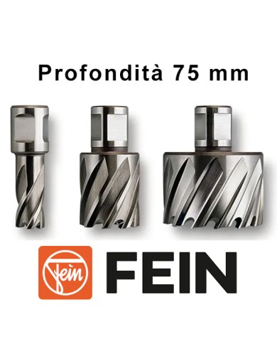 Frese a Corona FEIN per Trapano Magnetico Attacco WELDON Ø 20 - 30 mm Profondità 75 mm | FEIN HSS