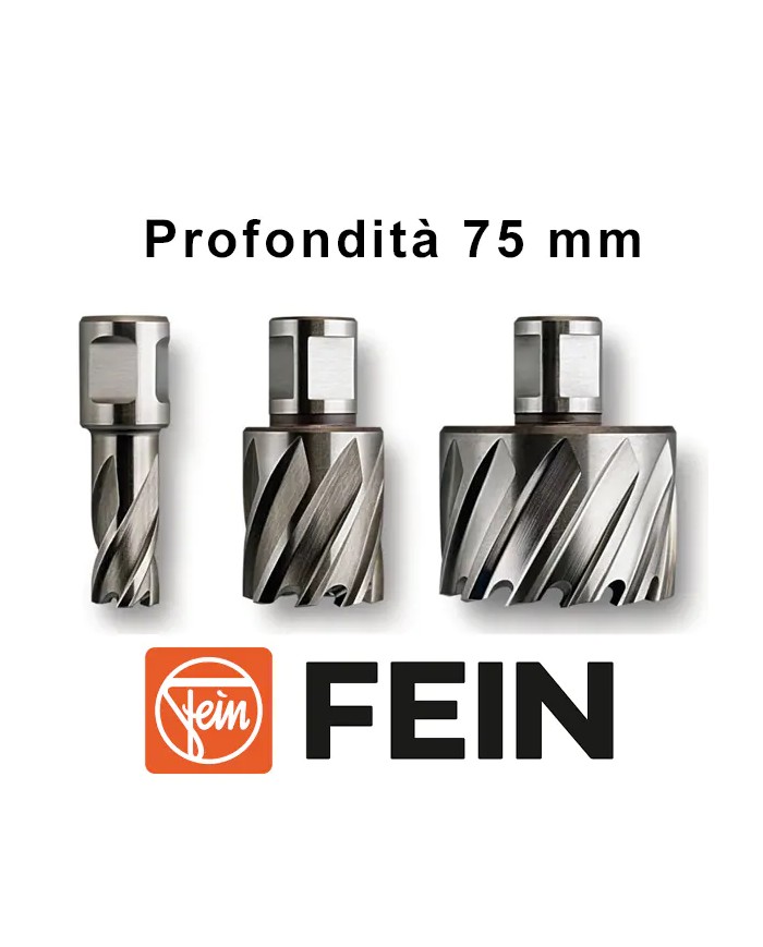 Frese a Corona FEIN per Trapano Magnetico Attacco WELDON Ø 20 - 30 mm Profondità 75 mm | FEIN HSS