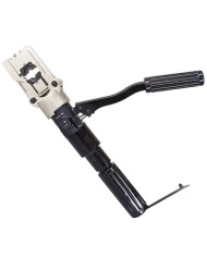 Pressacavi manuale per terminali a pressione per cavo Ø 4 - 5 - 6 completa di morsetti