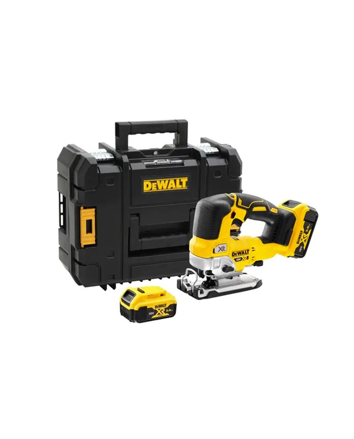 DeWALT DCS334P2-QW | Seghetto alternativo a batteria impugnatura a staffa 18V XR, 2X 5AH, TSTAK