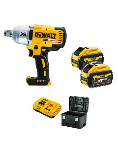 DeWALT DCF897X2-IT | Avvitatore impulsi ALTA POTENZA, Attacco 3/4, 18V XR, 2X 9Ah 54V FLEXVOLT, TSTAK