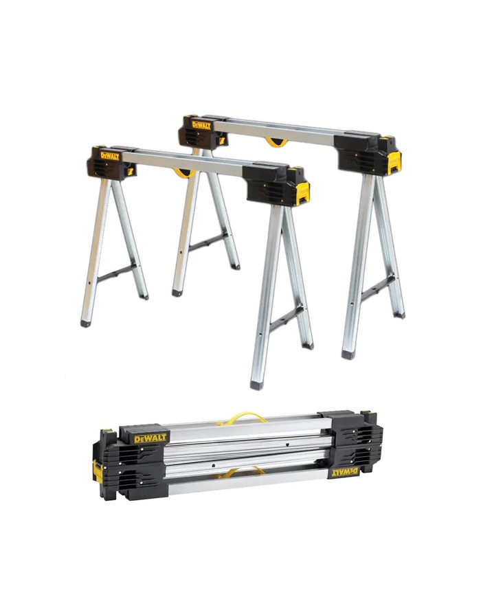 DeWALT DWST1-75676 | Coppia Cavalletti Pieghevoli in METALLO, Portata 900kg