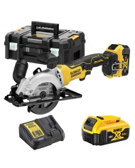 DeWALT DCS571P2-QW | Sega Circolare Compatta 18V XR, 2X 5Ah, Lama 115mm, Valigetta TSTAK