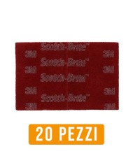3M 7447 PRO | Panno manuale Scotch-Brite per la finitura Acciaio Inox - 20 pezzi 152 x 228 mm