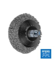 Spazzola Acciaio Inox per Smerigliatrice Ø 125/M14 filo non ritorto 0.35mm | PFERD 43220121