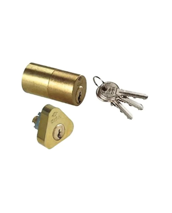 CISA 02106 | Coppia Cilindro Ottone per serrature ad applicare