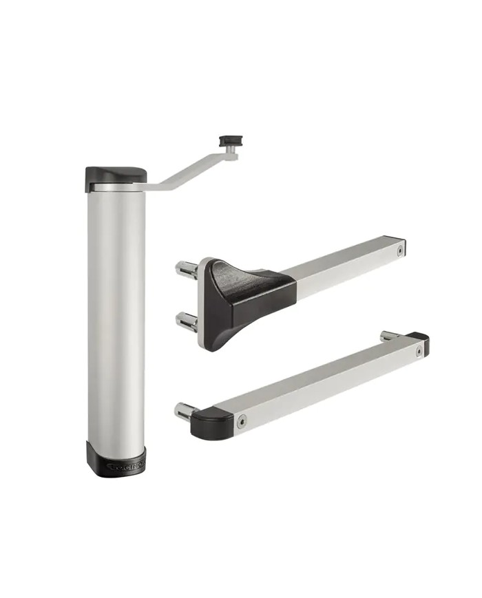 LOCINOX LION ZILV Chiudiporta Idraulico per porte fino a 75KG 1100MM apertura 180° | Argento