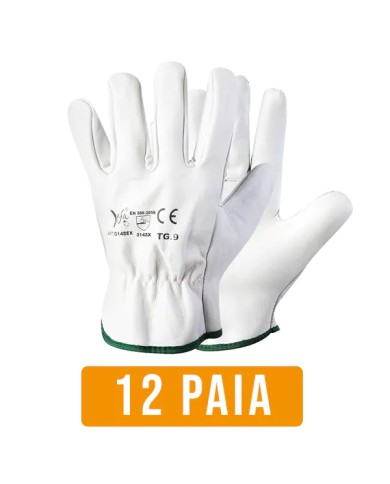 Guanti fiore bovino | Confezione 12 pezzi