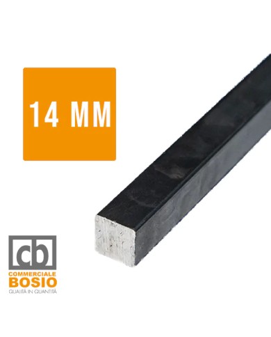 Profilo Quadrato Ferro 14 mm | Barre da 2 e 3 MT