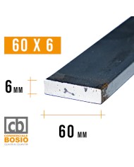 Ferro PIATTO 60x 6 mm | Barre da 2 e 3 MT