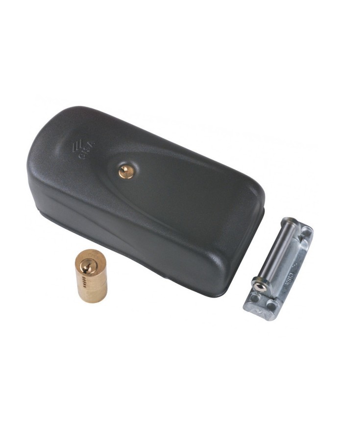 CISA 1A721.00.0 | Serratura elettrica per Cancello, Entrata 50 - 80, Ambidestra, 12V, Senza Pulsante, Nera