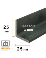 Angolare in ferro 25x25 mm spessore 3 mm | GREZZO
