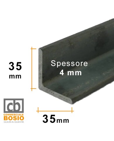 Angolare in ferro 35x35 mm spessore 4 mm | GREZZO