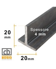 T in Ferro 20x20 mm spessore 4 mm | GREZZO