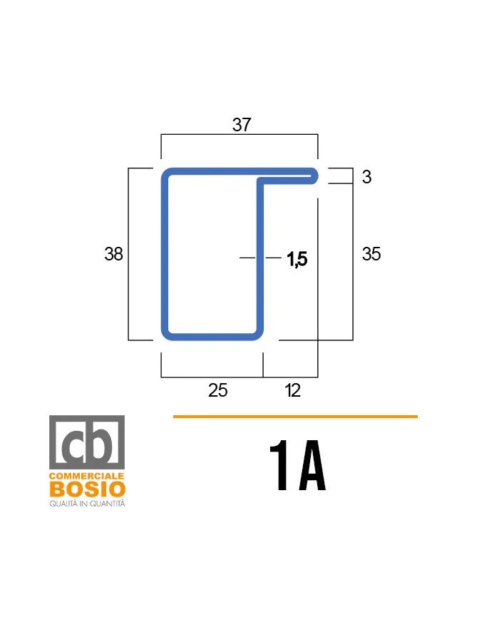 Profili in Ferro per Serramenti 1A | Grezzo