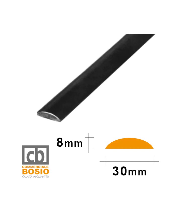 Corrimano in Ferro Battuto 30x8 Liscio | Grezzo