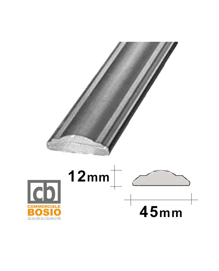 Corrimano in Ferro Battuto 45x12 Sagomato | Grezzo