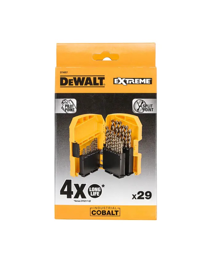 Punta COBALTO 8% SET 29 Punte 1 - 13 mm | DeWALT DT4957
