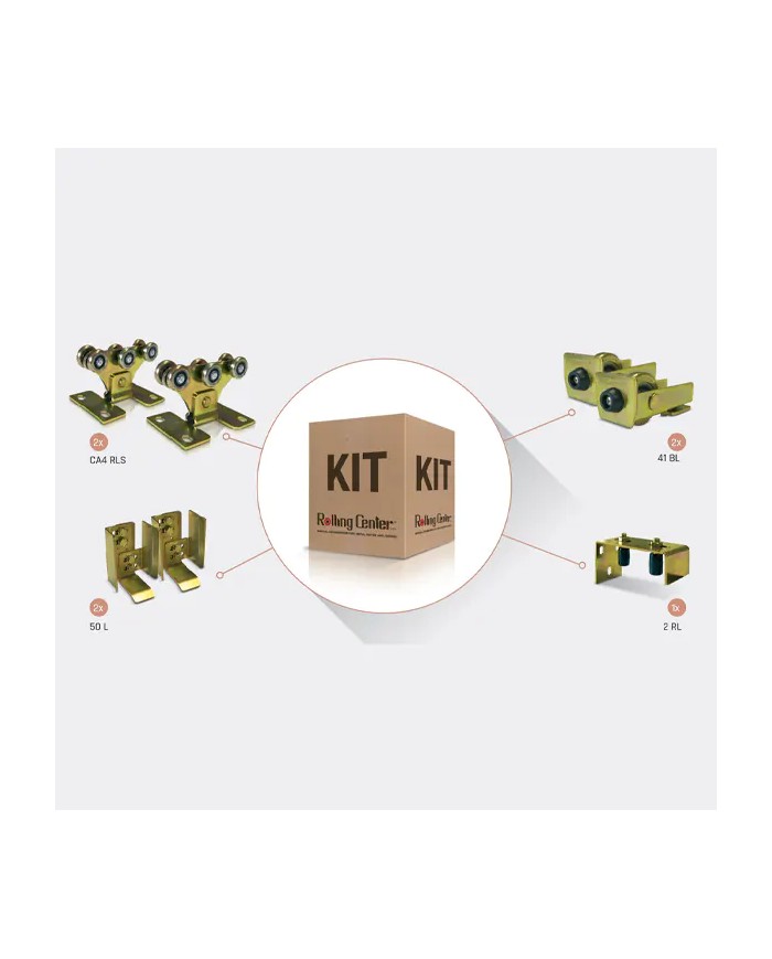 Cancello Scorrevole Autoportante KIT LEGGERO | Rolling Center KIT CA 4 RLS